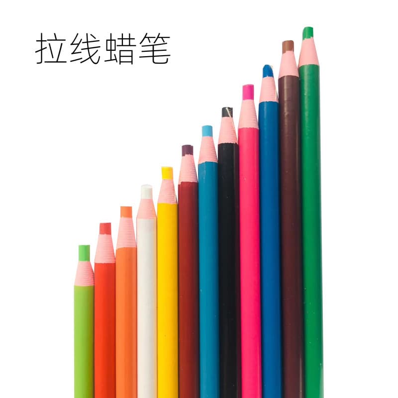 Cut-free pull-line crayon leather line drawing positioning pen roll paper positioning hand-tearable crayon color pull-line crayon marker pen