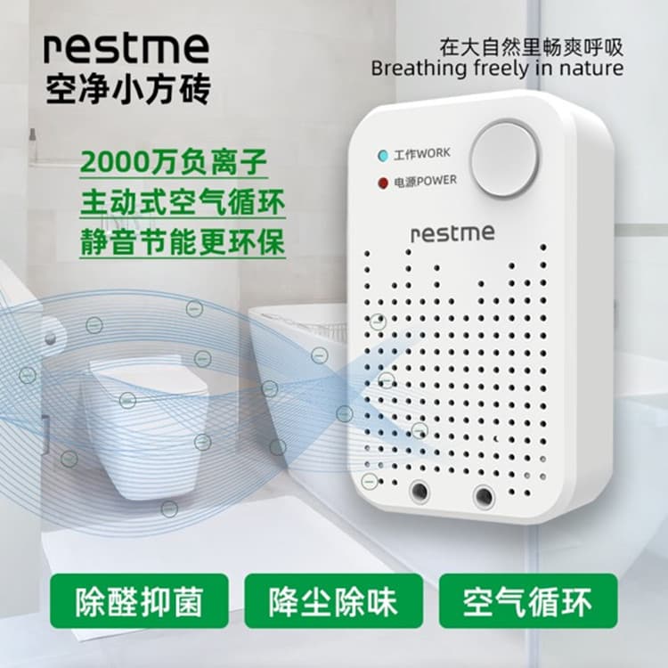 Home Negative Ion Air Purifier for Formaldehyde and Smoke Removal, Mini Negative Ion Generator for Sterilization and Deodorizing