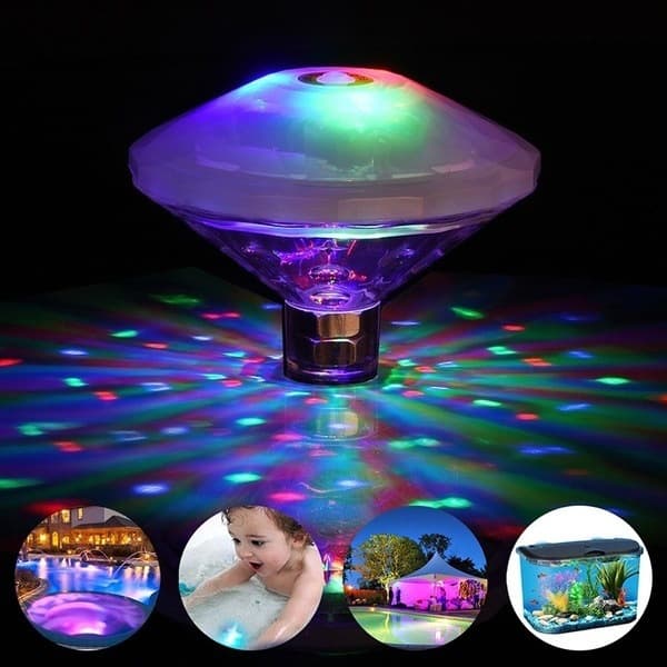 Pool Light Submersible LED Bathtub Light Shower Light Waterproof Projection Water Floating Fish Tank Fountain Light Stage Light