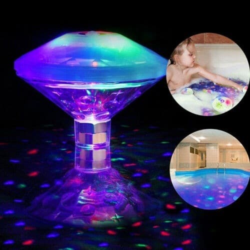 LED diamond swimming pool light bath light water floating light fish tank light fountain light underwater light diving light underwater projection light