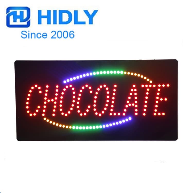 LED CHOCOLATE CHOCOLATE luminous signboard store colorful signboard
