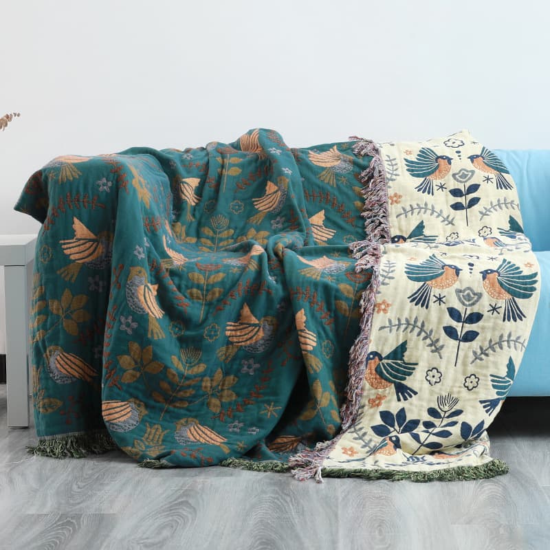 Pure Cotton Sofa Cover Nordic Style Full Wrap Dustproof Cushion Blanket All Season Universal Cotton Drapery for Combination Sofa