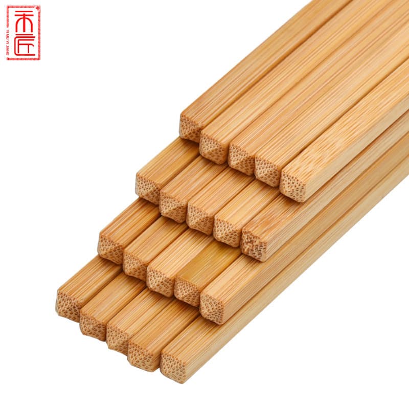 Bamboo chopsticks, unpainted, unwaxed, carbonized, Chinese chopsticks, household, street stall, bamboo chopsticks, commercial factory source