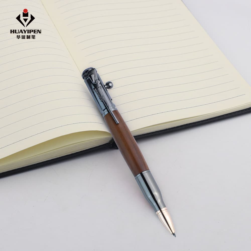 High-quality Metal Gun Pen Fountain Pen Imitation Gun Ballpoint Logo Customizable Office Neutral