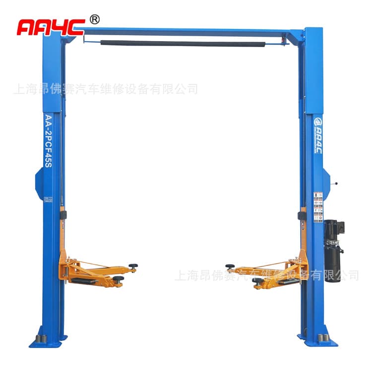 4.5T Gantry Car Lift 8-Bend Two-Post Lift Single-Side Manual Unlock Gantry Car Hoist