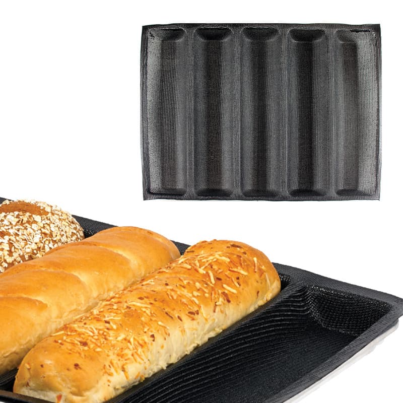 Commercial baguette non-stick baking pan baking mold four-slot five-slot baguette non-stick French U-shaped bread mold