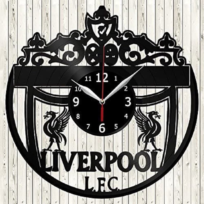 Creative Vinyl Art Clock Liverpool Football Team Match Vinyl Record Wall Clock Home Decor
