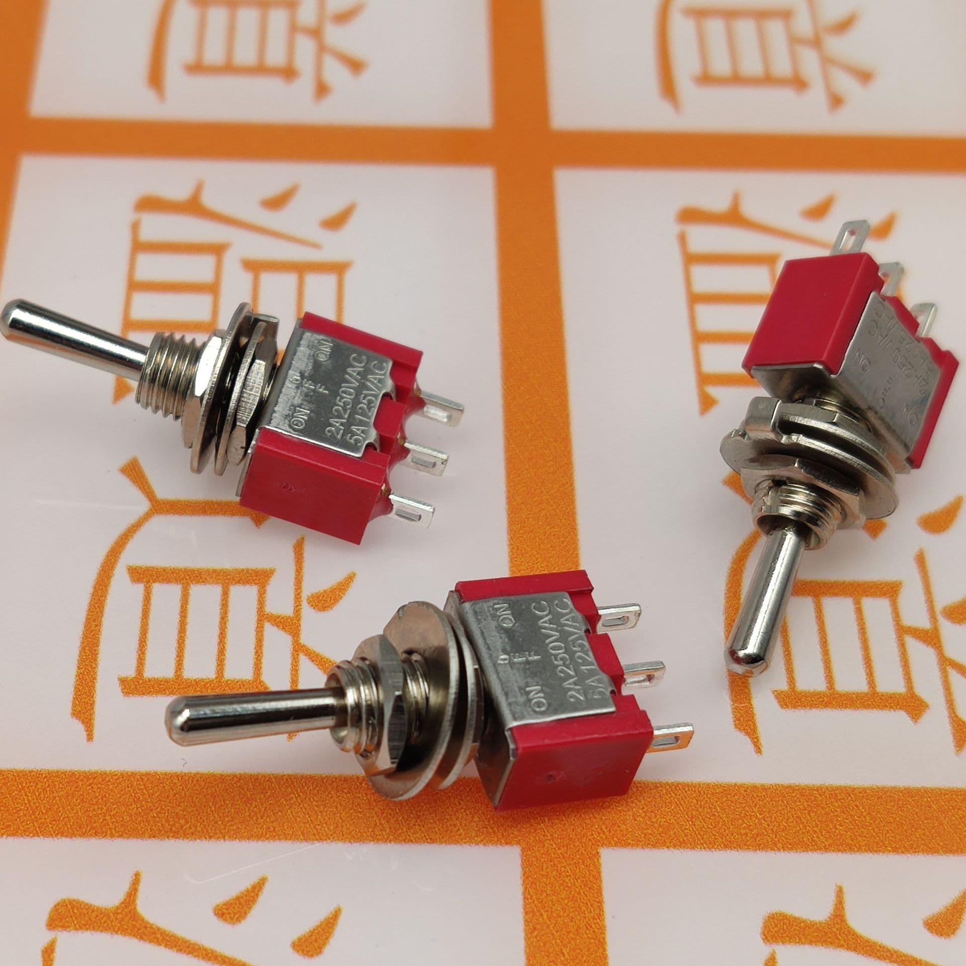 MTS-123 113 112 Toggle Switch 6mm Mounting Hole 3-Position Double Reset 3-Position One Side Reset