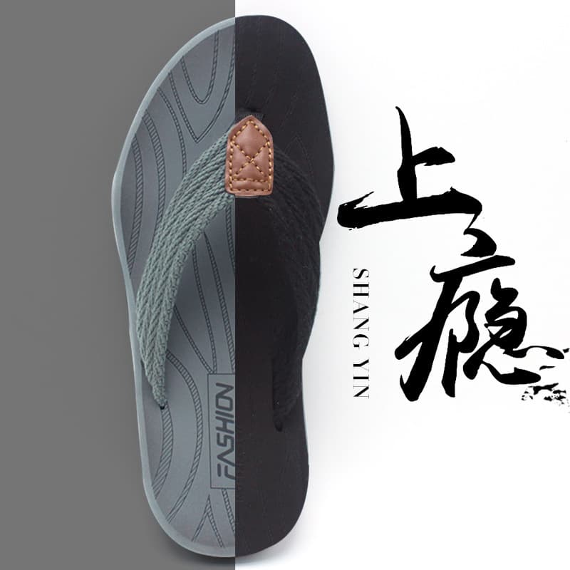 Men's Flip Flops One-Piece Drop Shipping Cross-border Sandals EVA Summer Men's Outdoor Sandals Beach Toe Post Shoes
