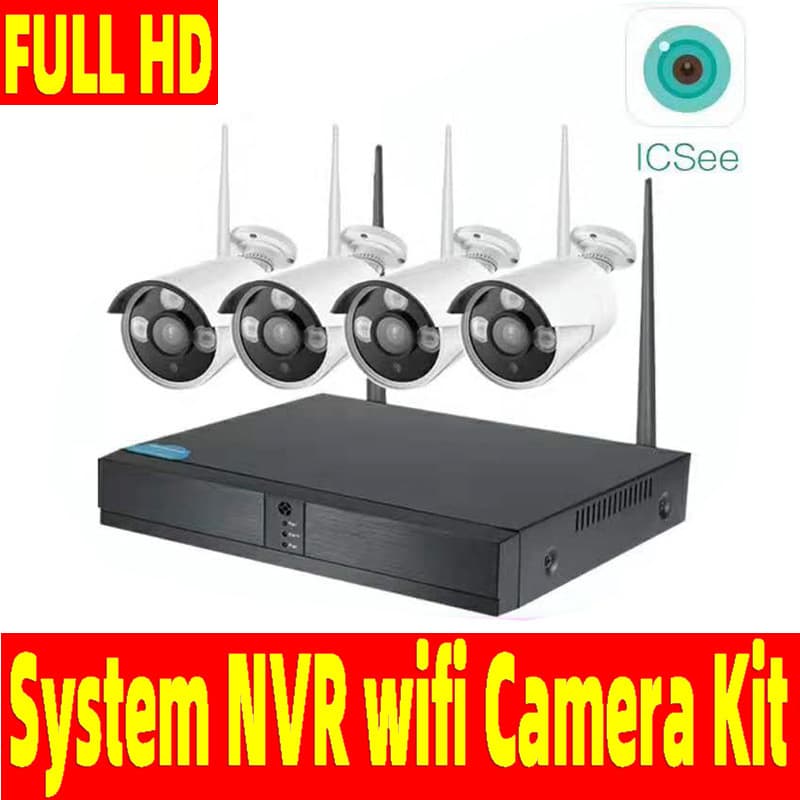 4CH WiFi IP NVR Wireless System NVR WiFi Camera Kit Wireless Surveillance