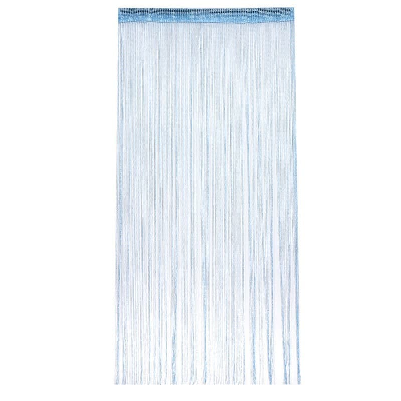Hot-Selling Solid Color Flat Silver Mesh Curtain 1M*2M Ready-Made with Silver Threads, Export Product for Balcony Door