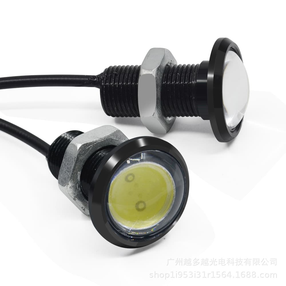 Car LED Eagle Eye Light 23MM Single Layer Rogue Light Screw Reverse Backup Light Motorcycle Modification LED Light