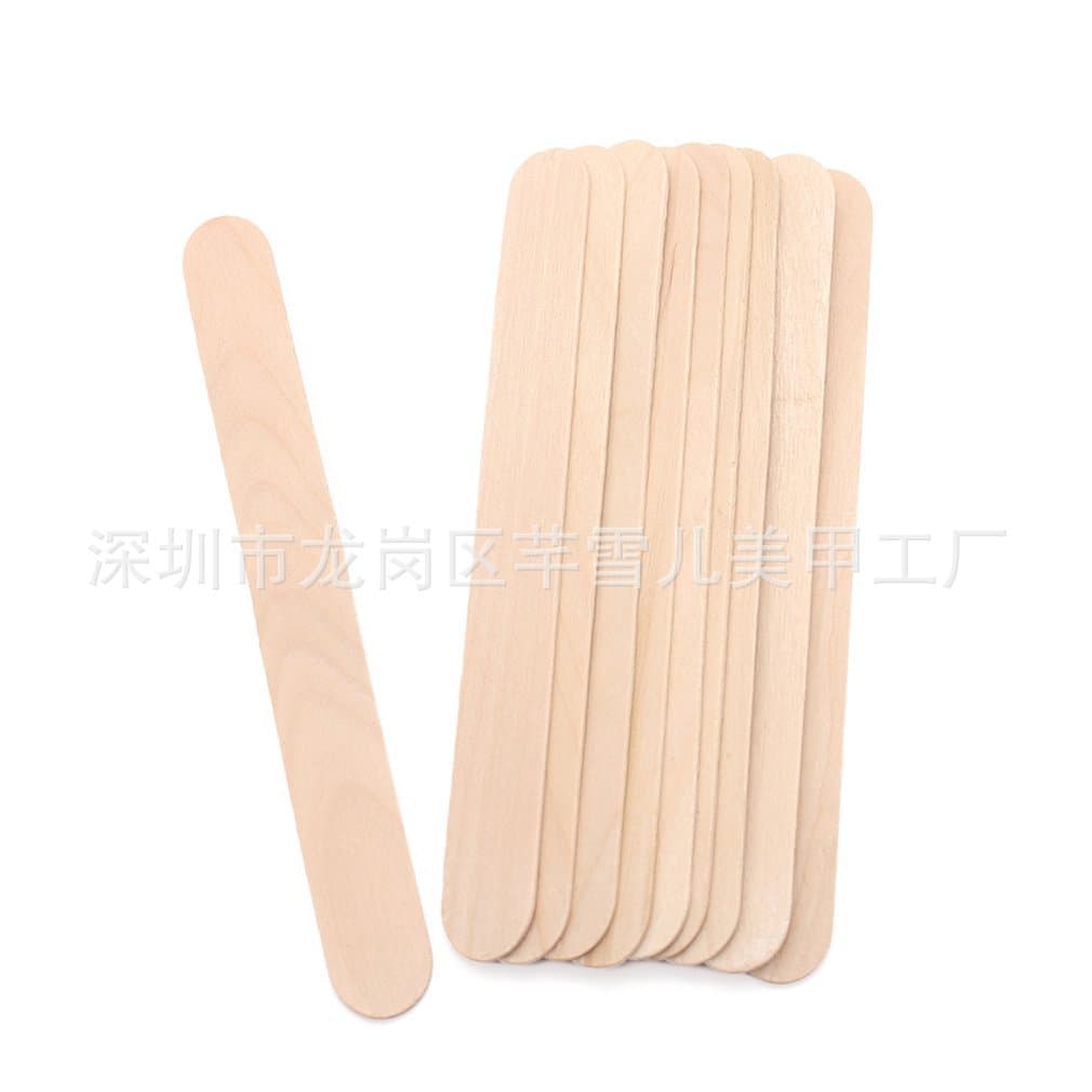 Nail Art Supplies Wholesale Beauty Hair Removal Wax Spatula Wooden Stick Wax Warmer Cotton Swab Applicable Wooden Stick Tongue Depressor Wooden Sheet