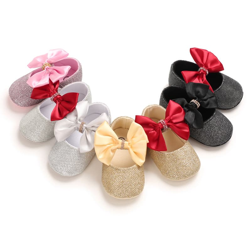 Spring and Autumn 0-1 Year Old Baby Toddler Shoes Soft Rubber Bottom Baby Shoes Princess Shoes