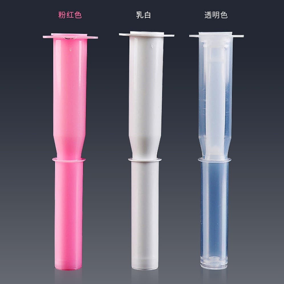 3g Round Tube 5mm Gel Tube Private Part Applicator PP Transparent Small Hole Pusher Intimate Pusher Tube Sealing