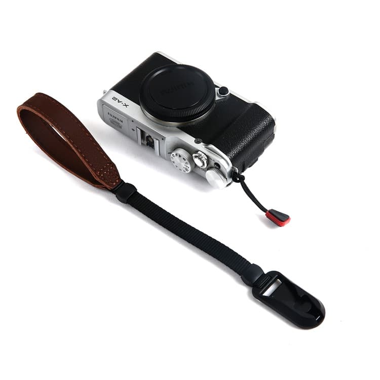 Backpacker S80 wrist strap with quick-release buckle, leather quick-release plate for DSLR and digital camera wristbands