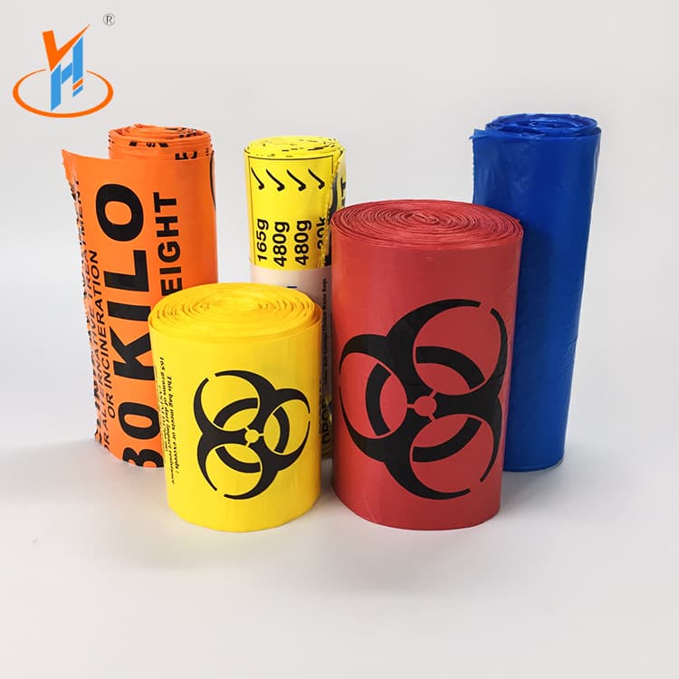 High Temperature and Pressure Biohazard Bags for Biological Waste Disposal, Hazardous Waste Treatment Bags
