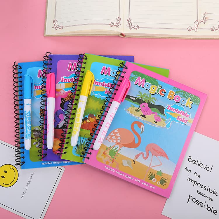 Children's Magic Water Coloring Book Creative Baby Educational Water Drawing Graffiti Book Reusable Magic Water Book
