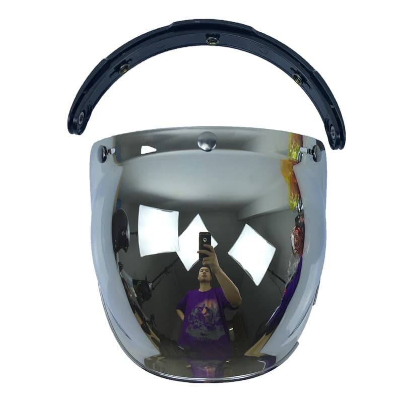 New Vintage Style Motorcycle Helmet Bubble Mirror Three-clip Frame Mirror Harley Style Frame Bubble