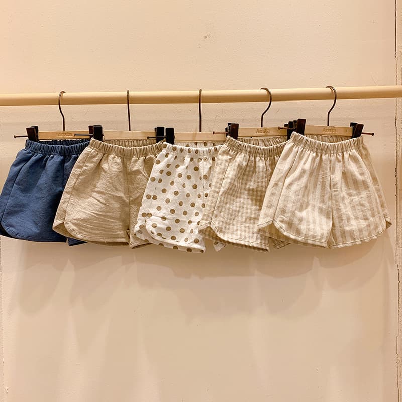 Korean style children's clothing, children's shorts, summer outerwear, Korean style boys' pants, thin girls' baby casual pants, linen cotton