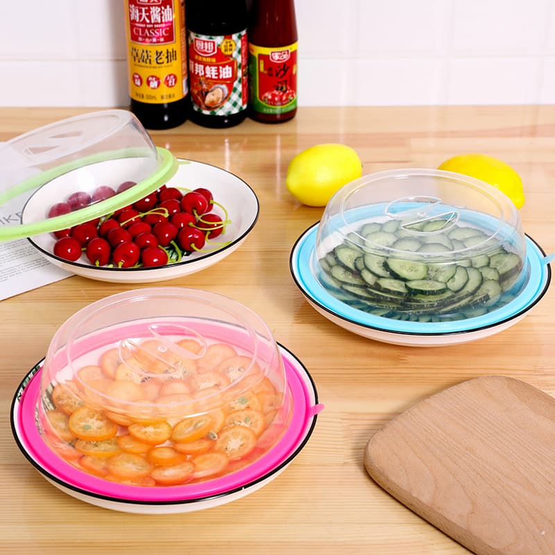 Stackable Fridge Preservation Plate Cover Dustproof Bowl Cover Splashproof Oil Kitchen Storage