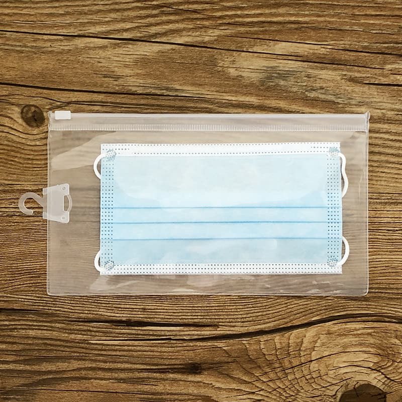 Ready stock thickened EVA swimming cap hook bag, transparent EVA underwear and socks packaging bag, mask storage zipper bag