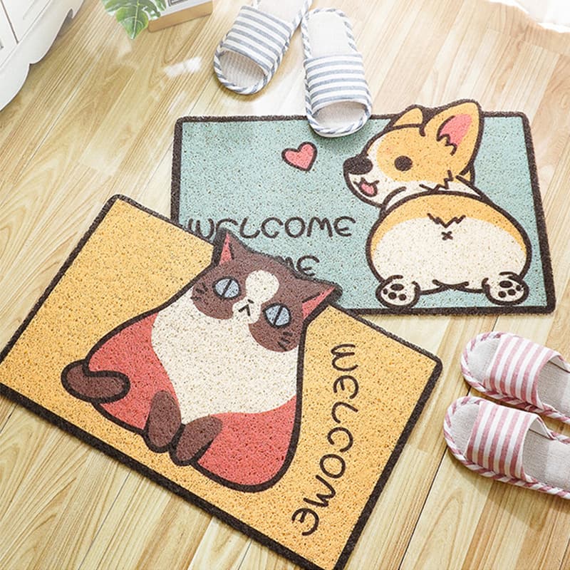 Foot Mat Silk Ring Entry Door Mat Step Mat Entrance Door Mat Household Carpet Toilet Mat Bathroom Mat