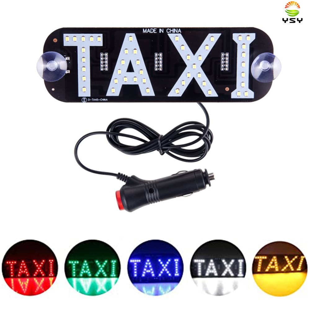 Car LED TAXI indicator light cigarette lighter head license plate light