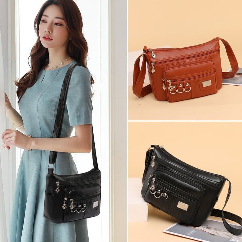 Women's Mom Bag 2023 New Fashion Casual Shoulder Bag Handbag Multi-layer Large Capacity Crossbody Bag Market Bag