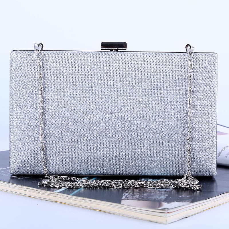 Cross-border Evening Bag Iridescent Simple Clutch Women's Handmade Evening Bag Celebrity Banquet Bag Factory Wholesale