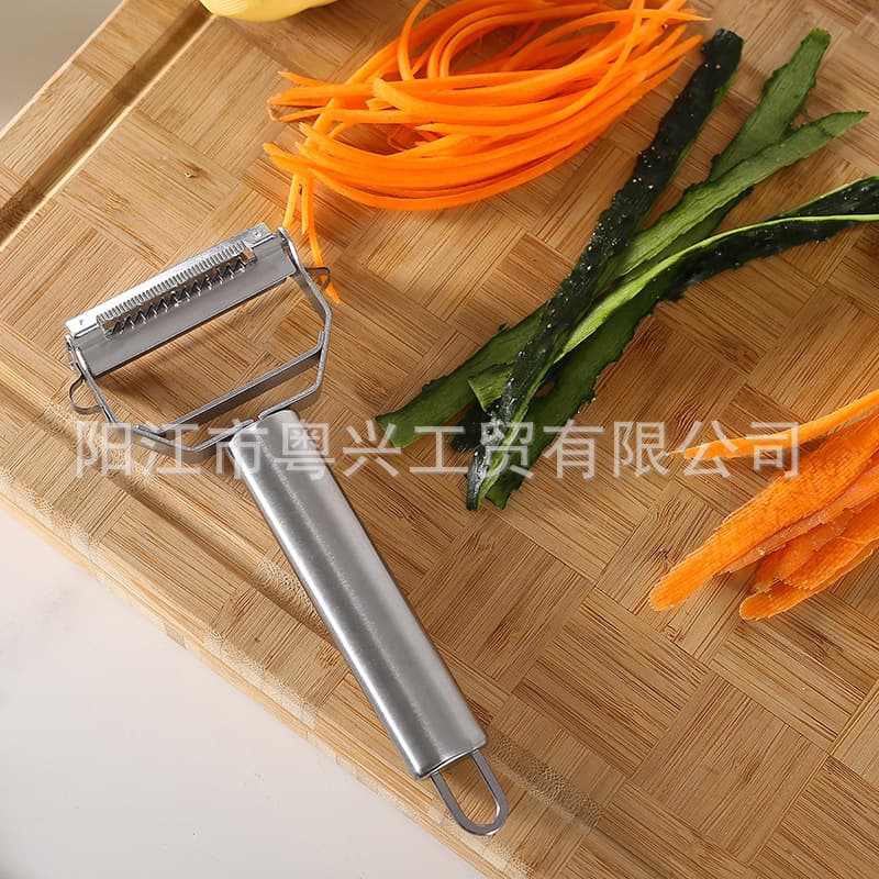 Spot stainless steel double-head multi-function grater creative two-in-one grater fruit peeling knife melon grater