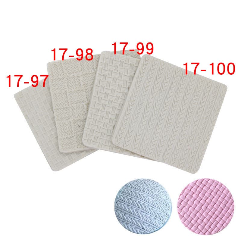 Fondant Sweater Knit Texture Mold Silicone Mold Yarn Wool Cupcake Doll Shape Decoration