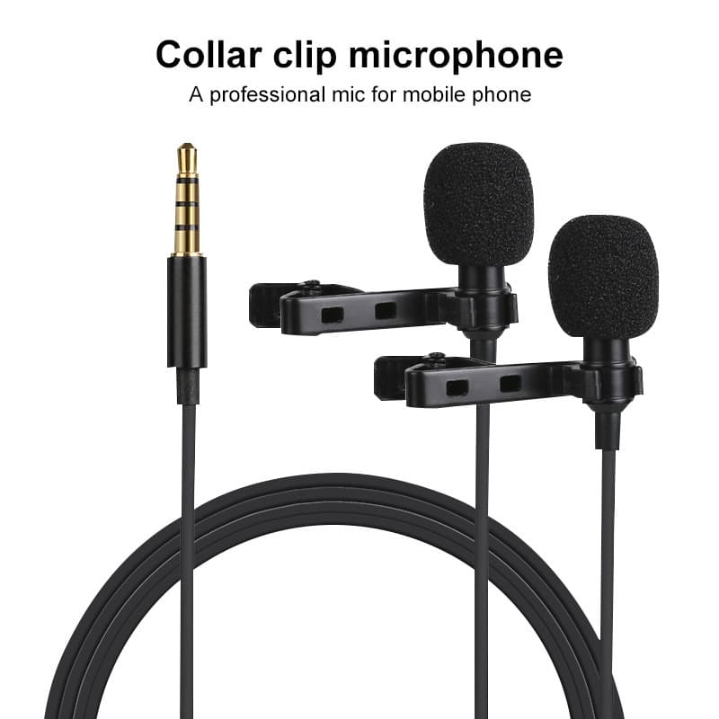 New Mini Lightning Phone Microphone for Live Streaming Recording, Lapel Mic for Eating Broadcasts