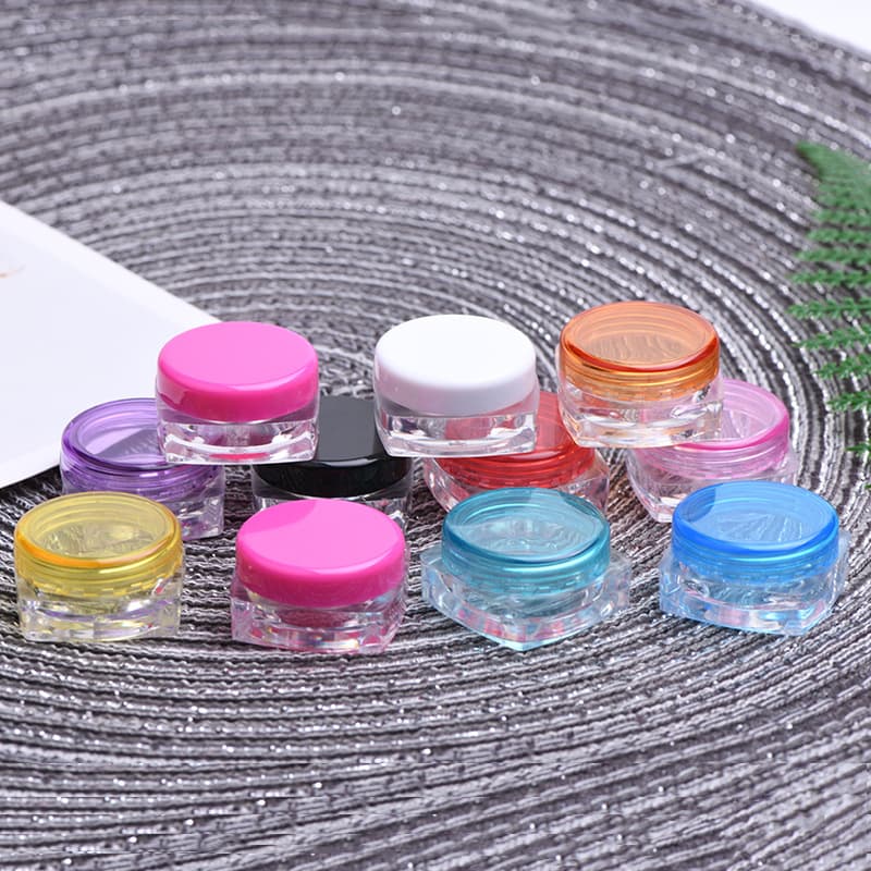 3g 5g Square Bottom Cream Box, Cream Jar, Cosmetic Lipstick Skincare Eyeshadow Trial Sample Split Bottle