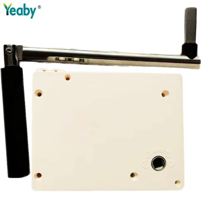 Aluminum Alloy Roller Shutter Accessories White Manual Winding Device Hand Crank Belt Box Manual Winding Machine (Including Crank Handle)