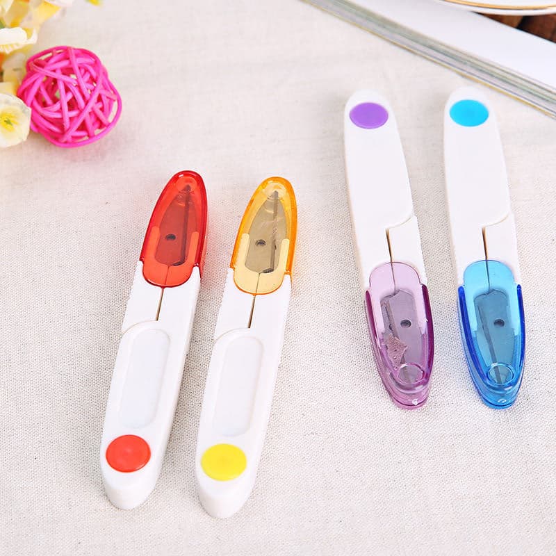 Manufacturer direct sales fishing line cutter U-shaped thread snip cross-stitch small scissors covered stainless steel household yarn cutter