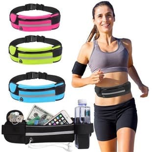 Outdoor Sports Waist Pack for Men and Women, Running Cycling Fitness Gear, Waterproof Elastic Belt Phone Pouch, Wholesale Street Vendor Stock