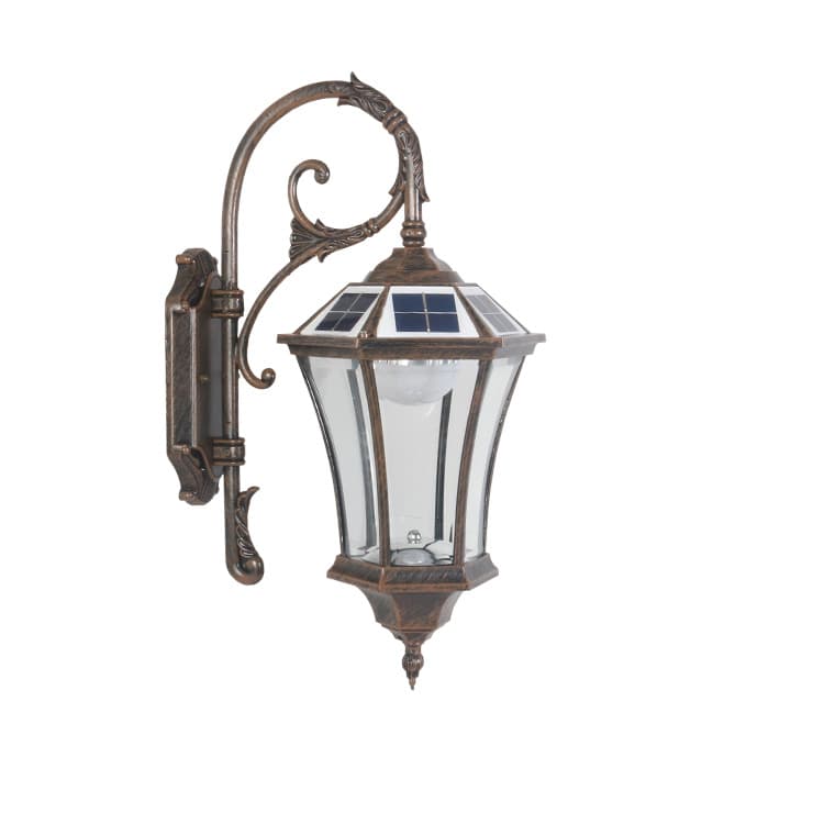 Zhongshan Nordic solar wall lamp household wiring-free garden lamp balcony villa waterproof outdoor lighting fixtures
