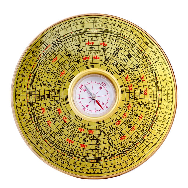 Professional Feng Shui compass, San Yuan San He integrated compass, geomancy and orientation measuring portable ornament.