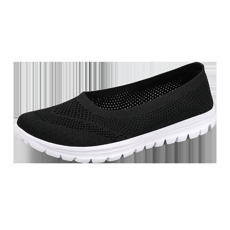 2026 Old Beijing Cloth Shoes Women Drop Shipping Summer Flat Mesh Shoes Women Slip-On Wholesale Women's Shoes Mother Shoes 8858