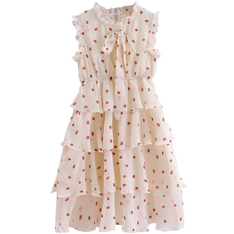Girls Chiffon Dress 2026 New Summer Style Kids Long Dress Beach Dress Fashionable