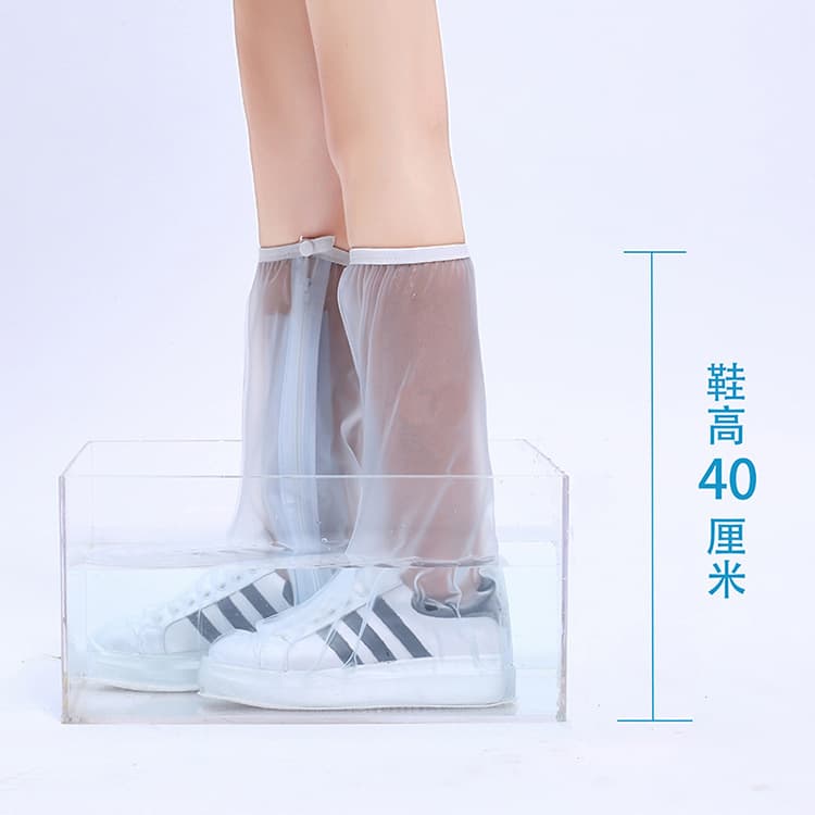 Wholesale astronaut-style high-top rain boot covers, silicone waterproof and rainproof rain boot covers, PVC non-slip and wear-resistant outdoor rain boot covers