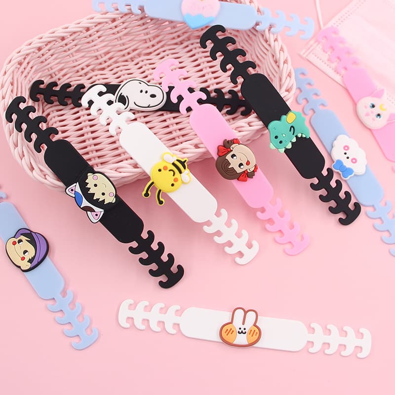 Cartoon mask hook for students and adults, ear strap extension adjuster, disposable mask hook anti-pressure gadget.