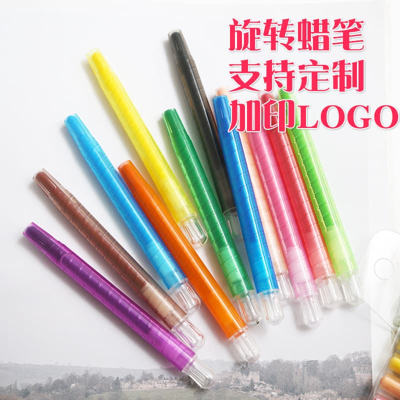 Bulk Twist Crayons Factory Supply Twistable Drawing Crayons 24 Colors Twist Crayons Student Stationery Wholesale