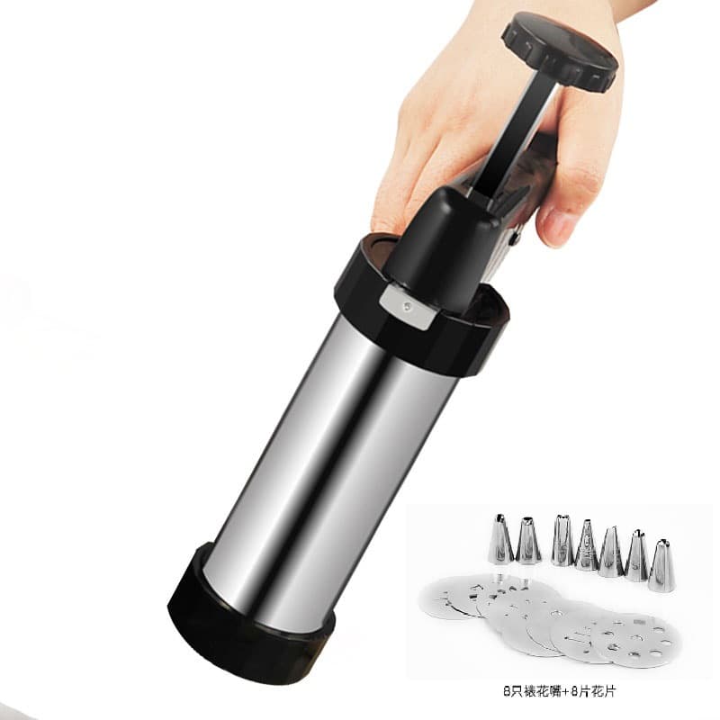 Amazon Stainless Steel Decorating Gun Cookie Hand Press Cookie Machine Household DIY Baking Tools Kitchen Tools