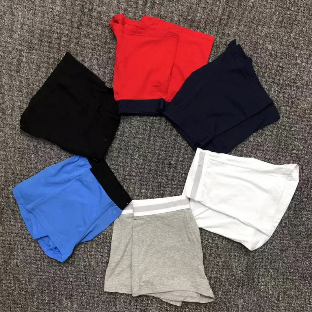 Tommy Solid Color Men's Underwear Cotton Boxer Briefs Shorts