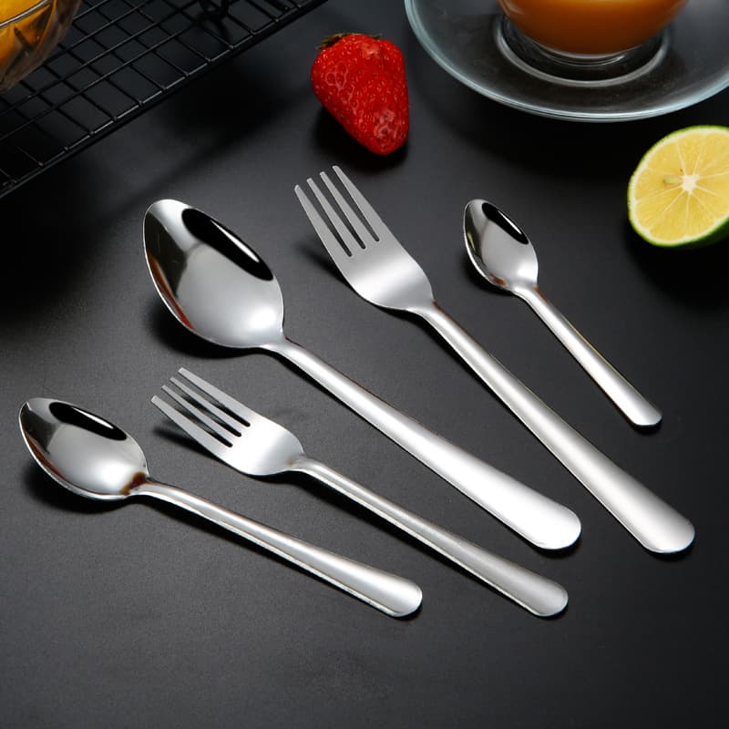 Modern Minimalist LOGO, Easy-to-clean Stainless Steel 410 Coffee Spoon Fork, Hotel Home Gift Set