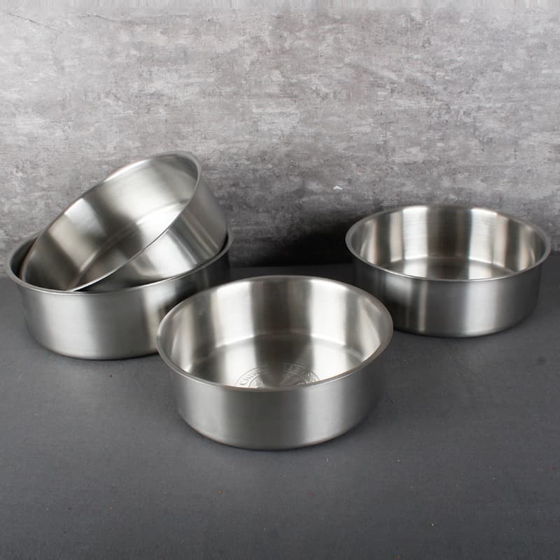 Thickened stainless steel basin for egg beating and kneading, kitchen round basin, flat bottom cooking basin, deepened plate, household straight plate