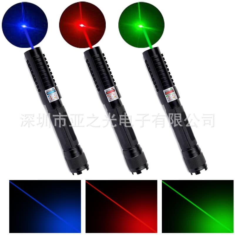 015 Blue Light Green Light Red Battery-Powered Laser Pointing Pen Laser Positioning Aid