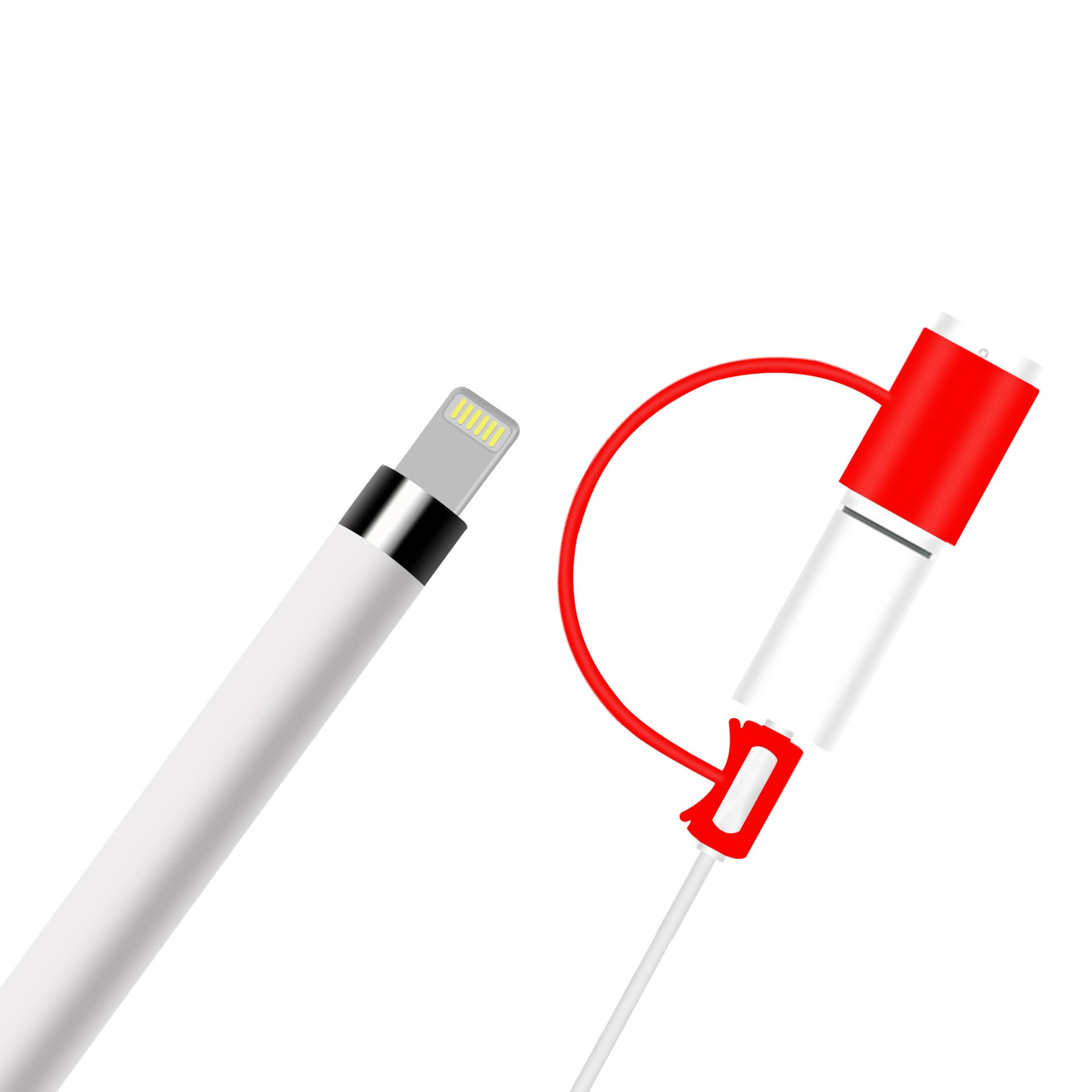 Compatible with Apple Pencil Adapter Capacitive Stylus Touch Pen Anti-Loss Holder iPad Storage